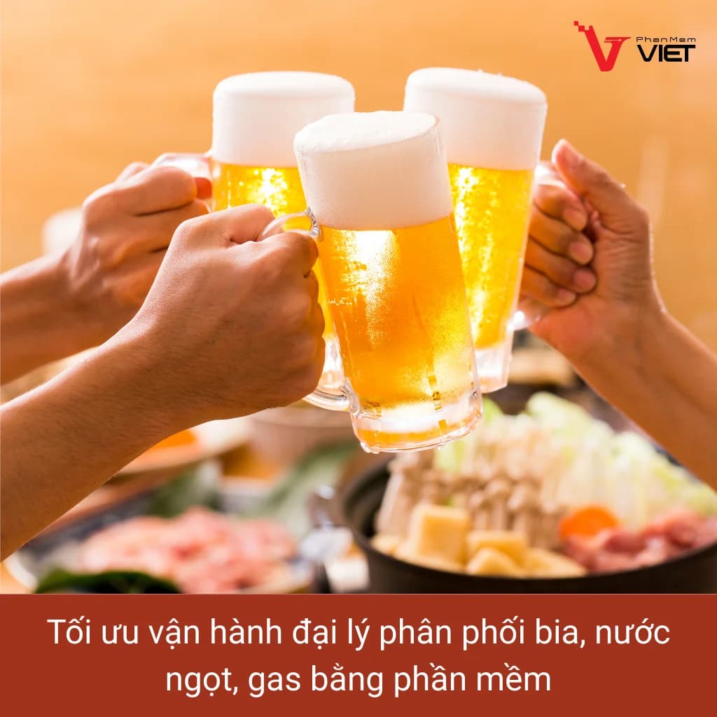 Phần mềm quản lý đại lý phân phối bia nước ngọt gas chuyên nghiệp