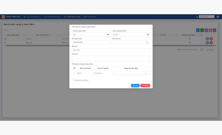 Dễ dàng truy xuất lịch sử khi khách hàng quay lại nhiều lần.