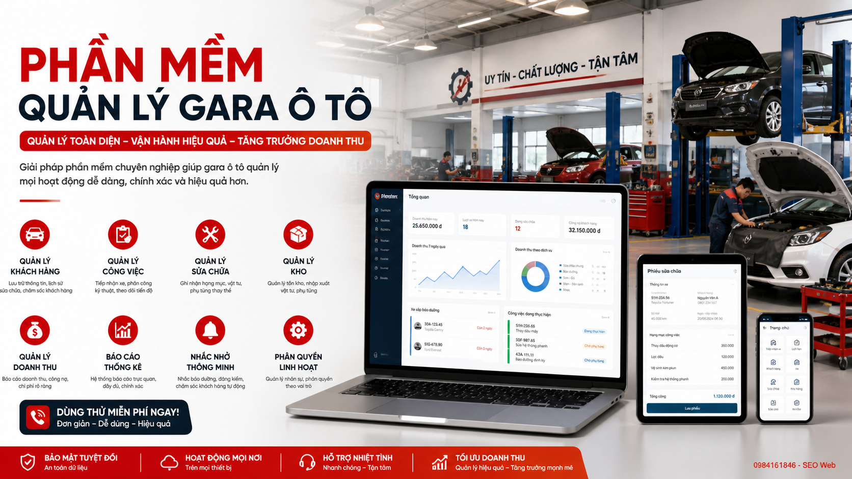 Ngành sửa chữa phát triển khiến nhu cầu số hóa quản lý trở nên cần thiết.
