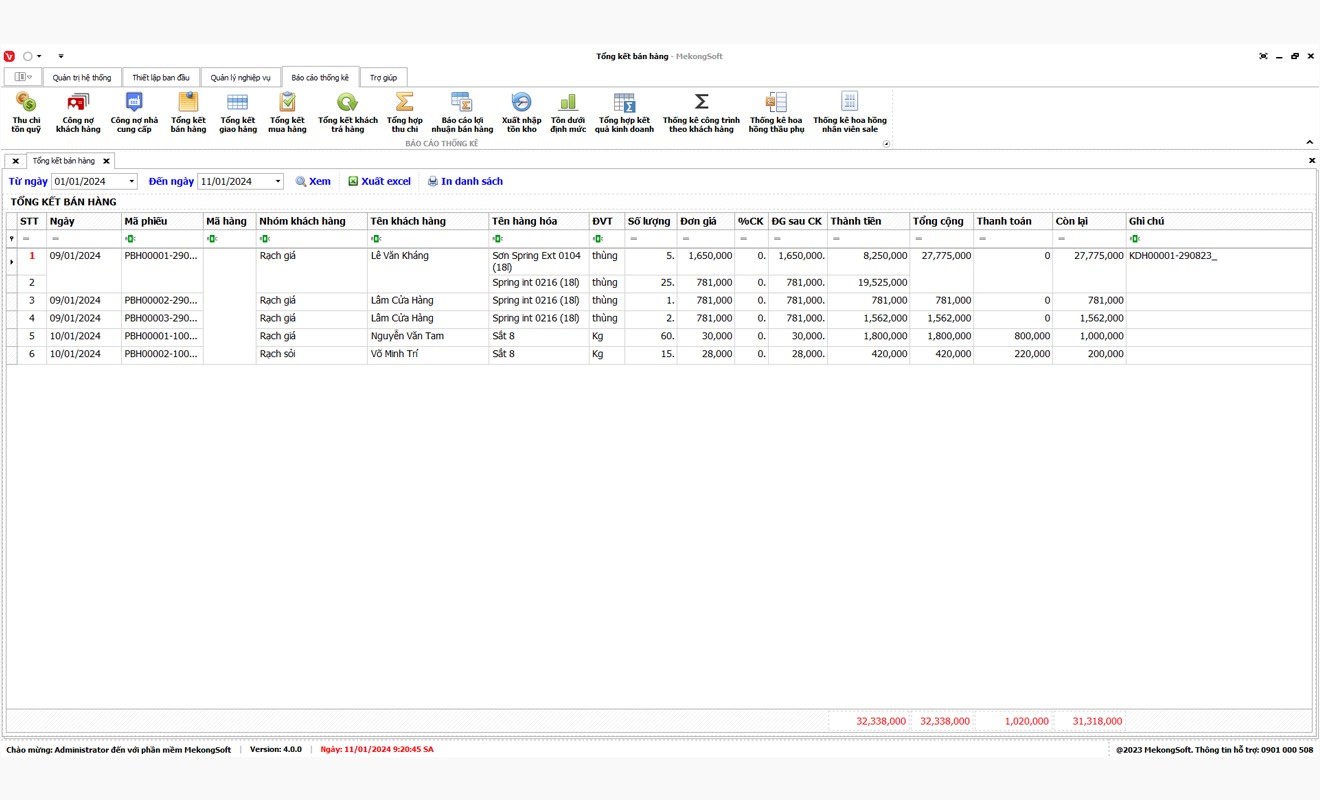 Phần mềm bán hàng vật liệu xây dựng giúp cửa hàng tối ưu hóa toàn bộ quy trình vận hành hiệu quả.
