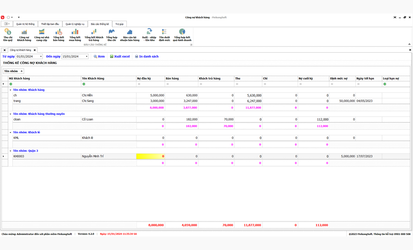 Phần mềm quản lý phân phối Phần Mềm Việt