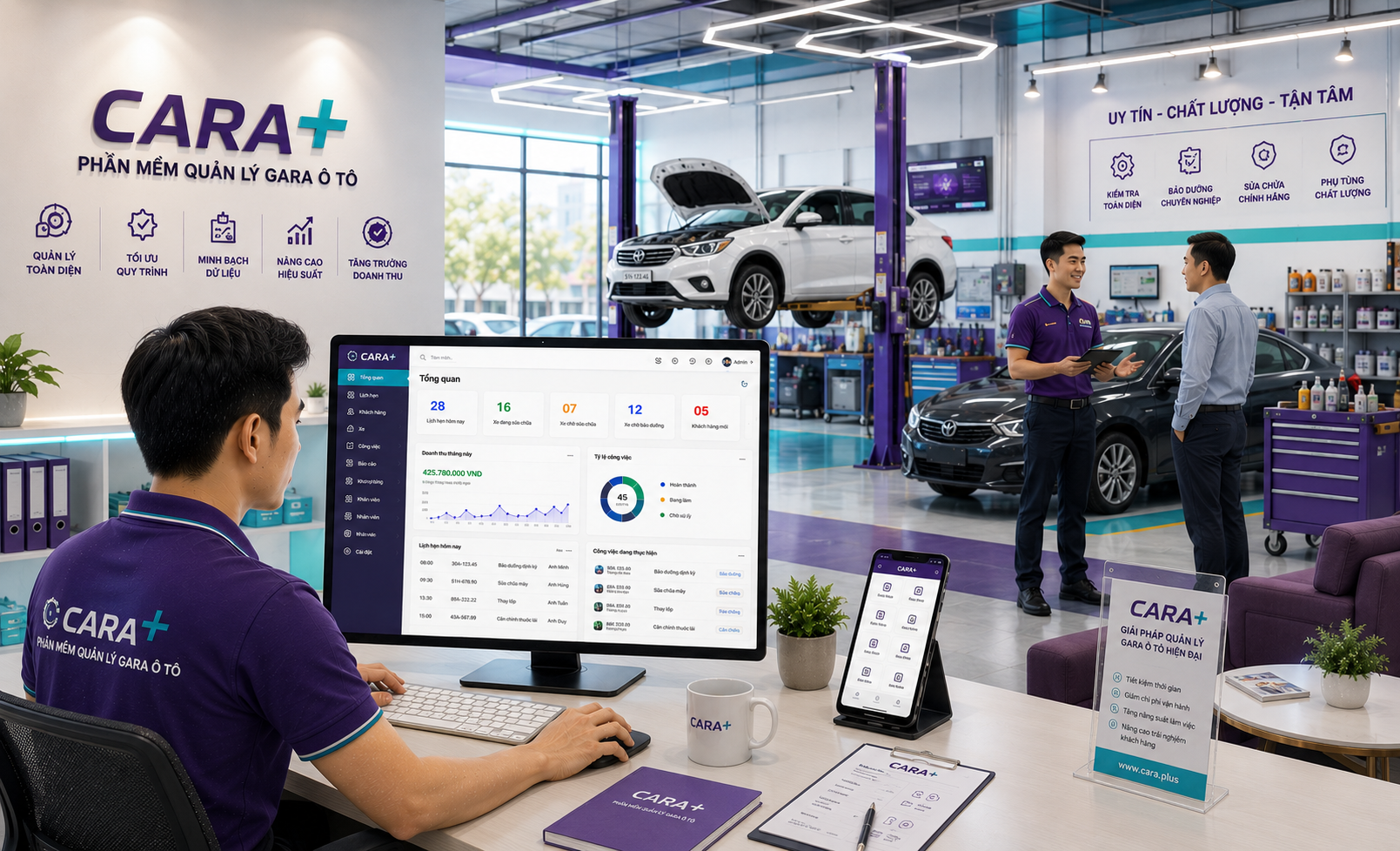 Công nghệ AI đang định hình cách vận hành các gara ô tô ngày nay