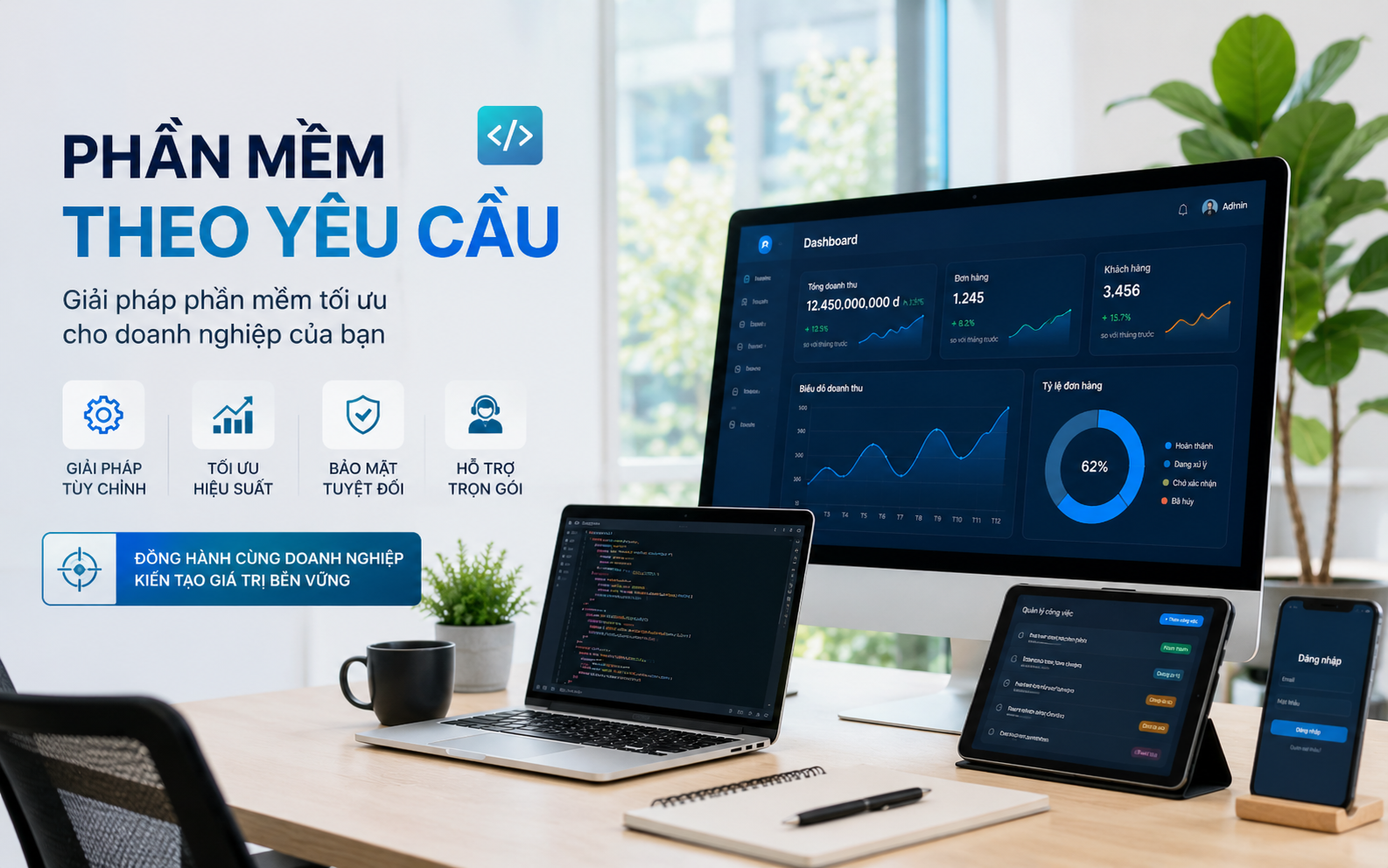 Phần mềm theo yêu cầu kết nối linh hoạt