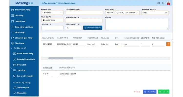 Phần mềm quản lý vận tải giúp thu thập dữ liệu từ nhiều nguồn trong hệ thống vận hành thực tế