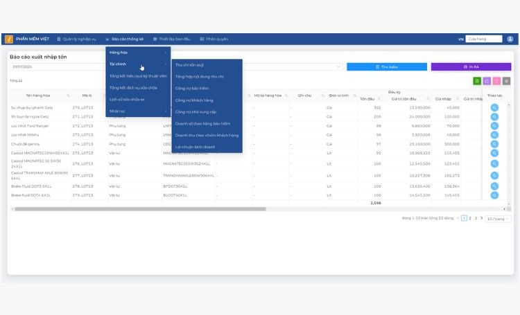 Sử dụng phần mềm quản lý gara ô tô giúp kiểm soát hoạt động kinh doanh chính xác và an toàn hơn