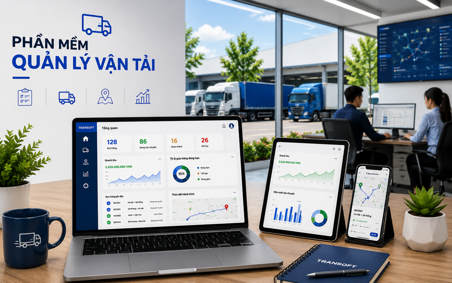 Hệ thống phần mềm quản lý vận tải logistics