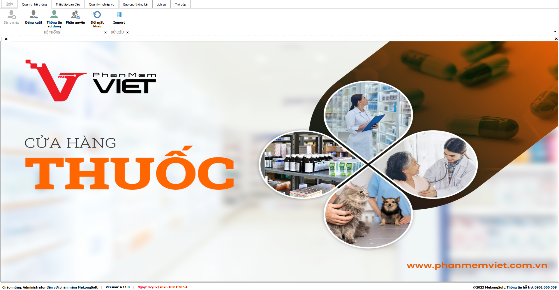 Phần mềm quản lý bán hàng dược thú y của Phần Mềm Việt