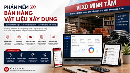 Phần mềm bán hàng vật liệu xây dựng hiệu quả