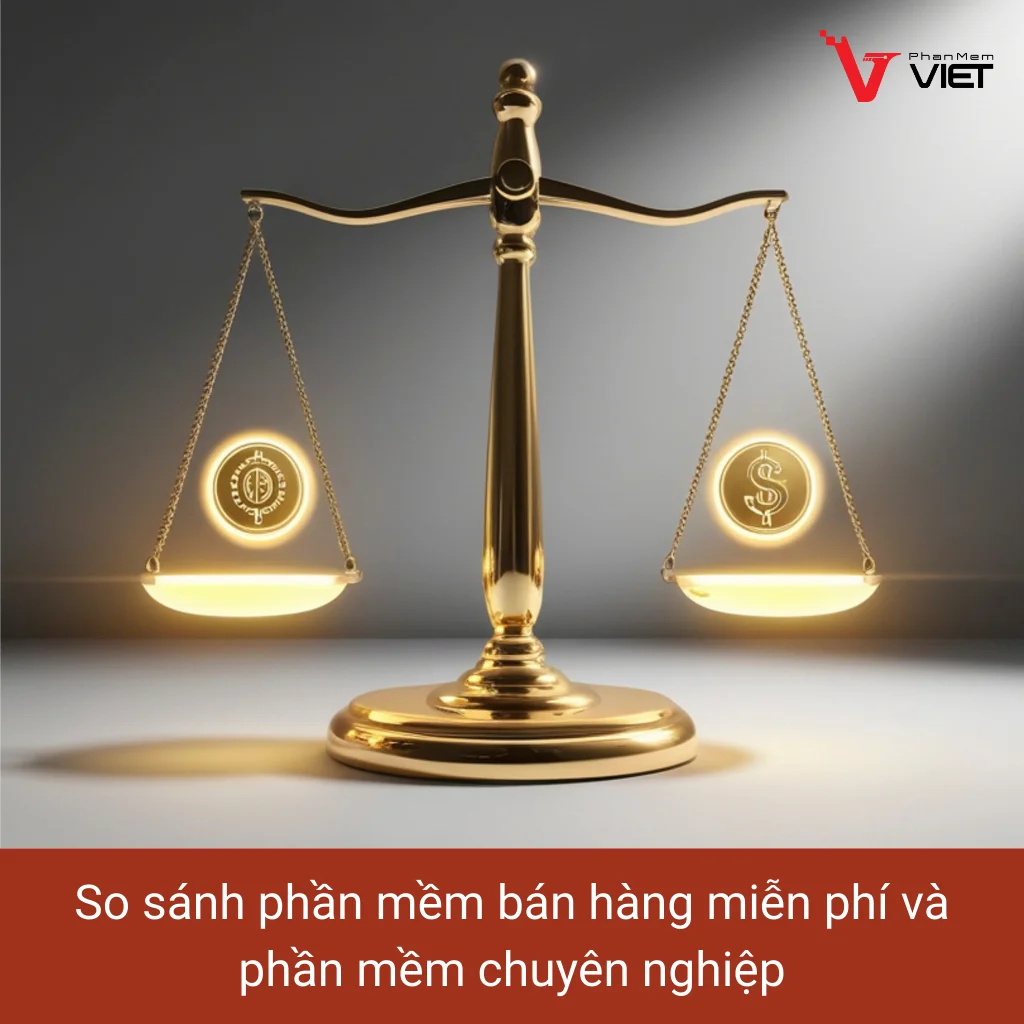 So sánh phần mềm bán hàng miễn phí và phần mềm chuyên nghiệp cho doanh nghiệp