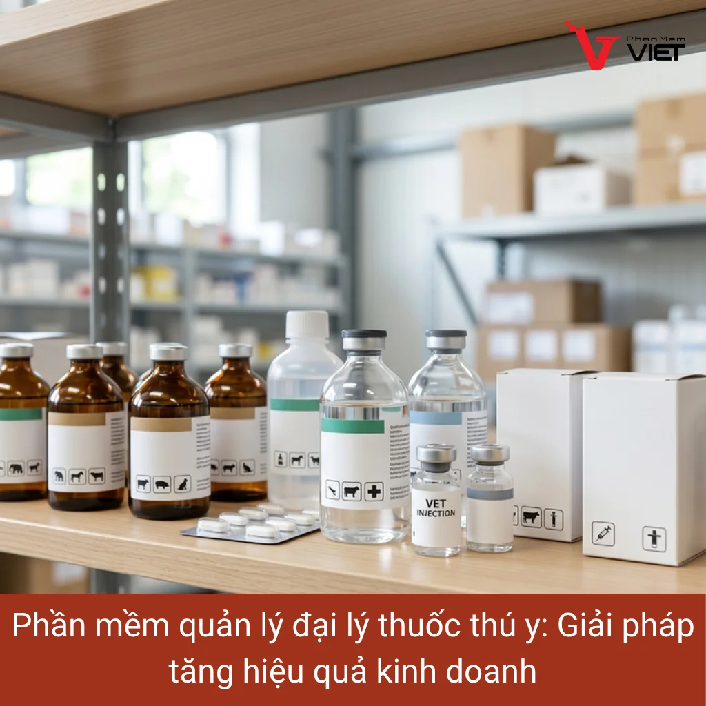Phần mềm quản lý đại lý thuốc thú y giúp kiểm soát tồn kho, hạn sử dụng và công nợ hiệu quả