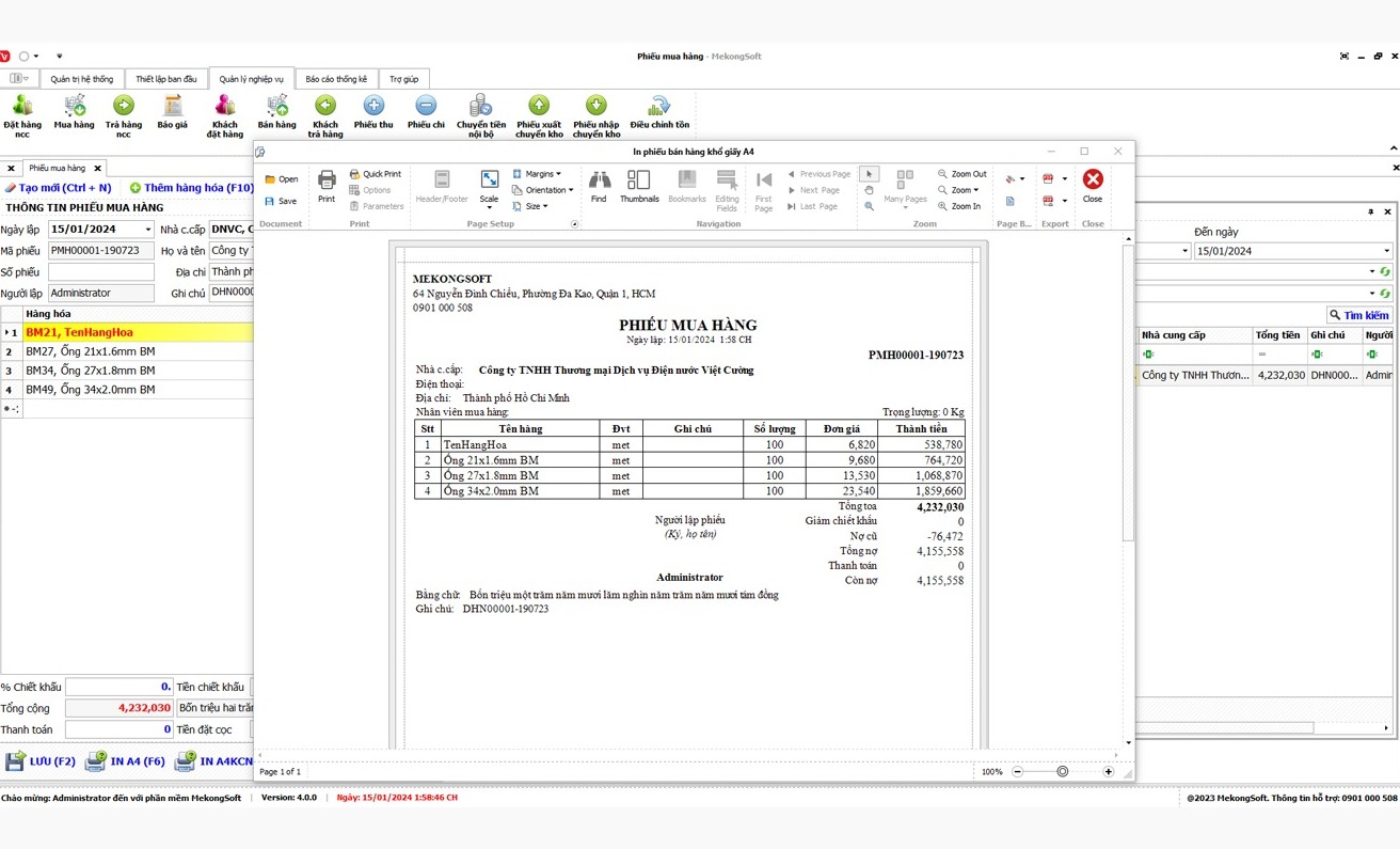 Theo dõi tồn kho thời gian thực